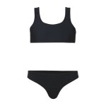 Maillot de bain menstruel 2 pi�ces fille athena noir