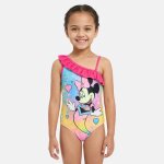Maillot de bain une pi�ce fille imprim� minnie fushia
