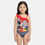 Maillot de bain une pi�ce fille imprim� minnie rouge