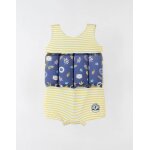 Maillot bouée rayé À imprimés bleu Maillot bouée rayé À imprimés bleu