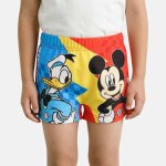 Maillot enfant short orange et bleu mickey rouge