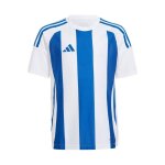 Maillot de foot style � rayures 24 blanc / bleu