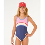 Maillot une pi�ce surf revival fille navy