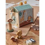 Maison d'activités des animaux tanzanie en tissu et bois fsc® beige Maison d'activités des animaux tanzanie en tissu et bois fsc® beige