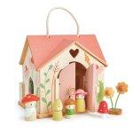 Maison de poupe en bois - chalet rosewood multicolor