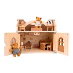 La maison de poup�es aux �cureuils beige