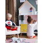 Maison de poupe mannequin en bois fsc multicolore