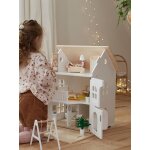 Maison romantique des amis des petits + mobilier en bois fsc blanc