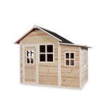 Maisonnette en bois avec extension modulable pour jardin naturel