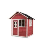 Maisonnette en bois pour jardin enfant d�s 3 ans rouge