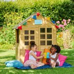 Maisonnette cabane enfant romarin bois fsc� marron