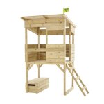 Maisonnette cabane sur pilotis cimes bois fsc® marron Maisonnette cabane sur pilotis cimes bois fsc® marron