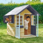 Maisonnette modulable jacinthes bois fsc� marron - gris anthracite - bla