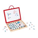 Mallette de lettres cursives 4 en 1 rouge / blanc