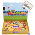 Mallette magn�tique �ducative 57 aimants jeu cr�atif et nomade pour enfants multicolor