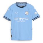 Manchester city maillot r�plica domicile junior 2024 / 2025 bleu