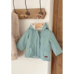 Manteau b�b� imperm�able doubl� sherpa holamuchacha vert