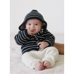 Manteau b�b� petits marins ecru ray� marine