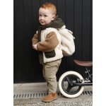 Manteau bb en sherpa  capuche sable