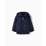 Manteau avec capuche amovible bleu