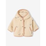 Manteau � capuche b�b� fille vanille