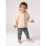 Manteau � capuche b�b� fille vanille