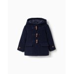 Manteau  capuche avec doublure matelasse bleu fonc
