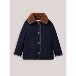 Manteau doubl� sherpa fille marine