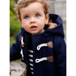 Manteau duffle - coat bébé avec capuche encre Manteau duffle - coat bébé avec capuche encre
