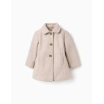 Manteau  effet laine avec doublure b&s beige clair