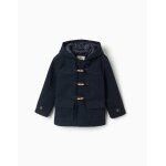 Manteau � effet laine avec poches b&s bleu