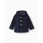 Manteau � effet laine avec poches b&s bleu fonc�