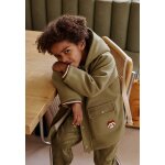 Manteau enfant doubl sherpa avec capuche gustin kaki
