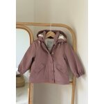 Manteau enfant imperméable doublé sherpa sora rose Manteau enfant imperméable doublé sherpa sora rose