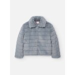 Manteau fille en molleton gris
