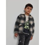 Manteau gar�on � carreaux avec molleton multicolore