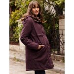 Manteau de grossesse et de portage maxime envie de fraise aubergine
