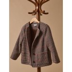 Manteau en lainage carreaux multico