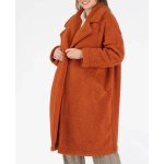 Manteau long de maternit oversize lonie cuivre