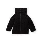 Manteau matelass pour fille avec capuche noir
