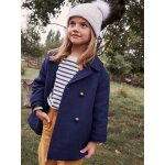 Manteau officier en drap de laine fille marine