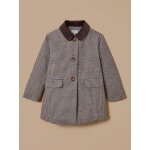 Manteau pied de poule fille carreaux