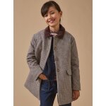Manteau pied de poule fille carreaux