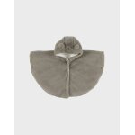 Manteau poncho bb en fausse fourrure vert