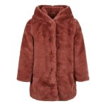Manteau synth�tique rose fonc�