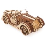 Maquette m�canique en bois � construire avec moteur v8 et transmission 3 vitesses brown