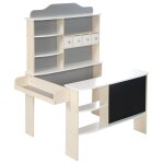 Marchande en bois  4 tiroirs et tableau  craie naturel / sans accessoires