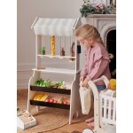 Marchande fruits et lgumes en vrac en bois fsc beige