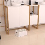 Marchepied enfant gamio 37x26x13 cm blanc rose