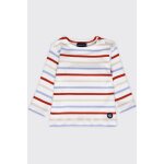 Marini�re 4 couleurs en coton �pais b�b� blanc / bleu lavande / marmo / ketch